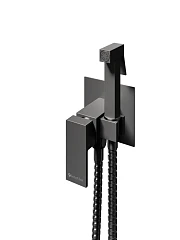 Гигиенический душ со смесителем Knotlor Туман/Mist FHS02C1GM скрытый монтаж вороненая сталь