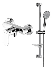 Душевая стойка Aquatek Альфа AQ1932CR хром (AQ1960CR+AQ2013CR) 