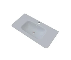 Мебельная раковина Knotlor Грация 90 серый шелк (приобретается в комплекте с тумбой)