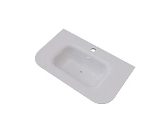 Мебельная раковина Knotlor Облако 80 с подсветкой белая матовая (приобретается в комплекте с тумбой)