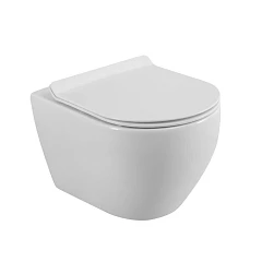 Подвесной унитаз Cezares Стайлус/Stylus 37*50,5 безободковый с крышкой-сиденьем микролифт