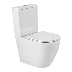 Унитаз-компакт BelBagno Сфера-Тор/Sfera-Tor 39,5*66,5 безободковый Торнадо с крышкой-сиденьем микролифт