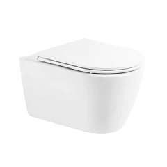 Подвесной унитаз BelBagno Марино/Marino BB105CHR/BB870SC 35,5*51,5 безободковый с крышкой-сиденьем микролифт