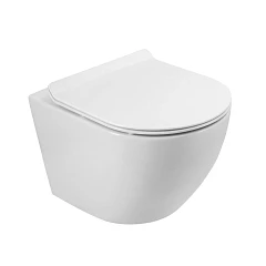 Подвесной унитаз BelBagno Сфера-Тор/Sfera-Tor 36*50 безободковый Торнадо с крышкой-сиденьем микролифт