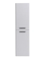 Пенал BelBagno Дуэ/Due 40 белый металлик, ручки матовый темный никель L/R