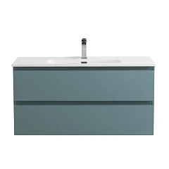 Тумба с раковиной BelBagno Крафт/Kraft 100 голубая матовая (раковина BB1000ETL)
