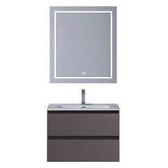 Комплект мебели BelBagno Крафт/Kraft 39 70 подвесной темно-серый матовый (раковина BB700/390ETL)
