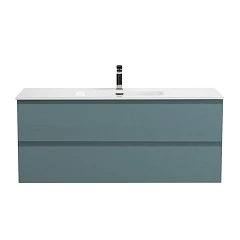 Тумба с раковиной BelBagno Крафт/Kraft 120 с двумя ящиками голубая матовая (раковина BB1200ETL)