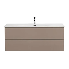 Тумба с раковиной BelBagno Крафт/Kraft 120 с двумя ящиками бежевая матовая (раковина BB-8099-120)