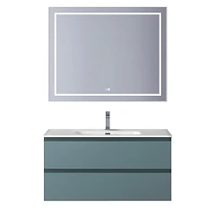 Комплект мебели BelBagno Крафт/Kraft 100 голубой матовый (раковина BB1000ETL)