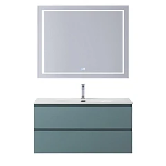 Комплект мебели BelBagno Крафт/Kraft 100 голубой матовый (раковина BB-8099-100)