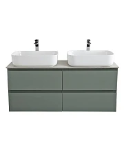 Тумба с раковиной BelBagno Крафт/Kraft 120 с четырьмя ящиками еловая матовая (столешница Cemento)