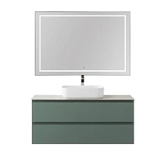 Комплект мебели BelBagno Крафт/Kraft 120 с двумя ящиками еловый матовый (столешница Cemento)
