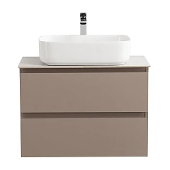 Тумба с раковиной BelBagno Крафт/Kraft 70 бежевая матовая (столешница Bianco Opaco)