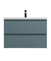 Тумба с раковиной BelBagno Крафт/Kraft 75 голубая матовая