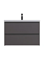 Тумба с раковиной BelBagno Крафт/Kraft 75 темно-серая матовая