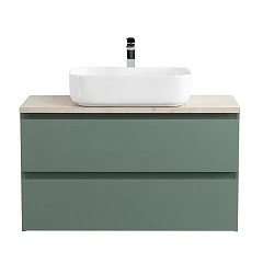 Тумба с раковиной BelBagno Крафт/Kraft 80 еловая матовая (столешница Marmo Crema Opaco)