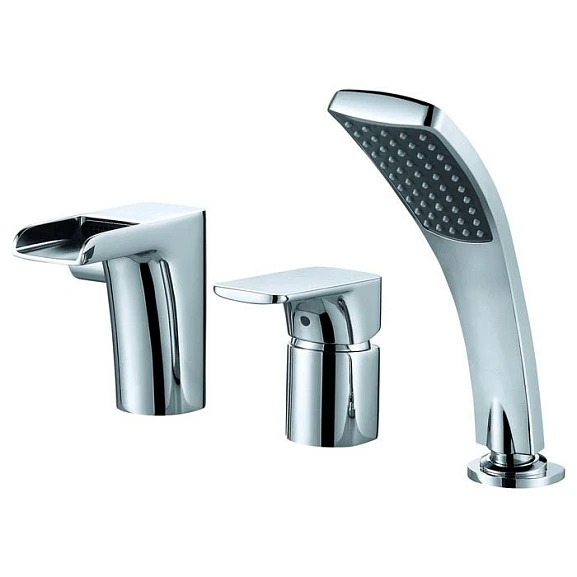 Смеситель на борт ванны DQ Berlin Freie DA1434201 на 3 отверстия