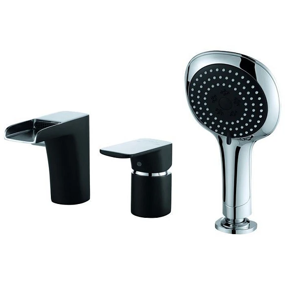 Смеситель на борт ванны DQ Berlin Technische DA1434215 на 3 отверстия каскад