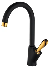 Смеситель DQ Venice Baciano DA1032459 для кухни черный/красное золото