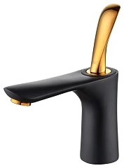 Смеситель DQ Venice Baciano DA1032159 для раковины черный/красное золото