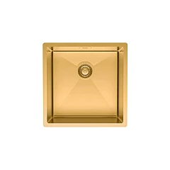 Кухонная мойка Iddis Edifice EDI44B0i77 44*44 нерж.сталь, универсального монтажа, матовое золото