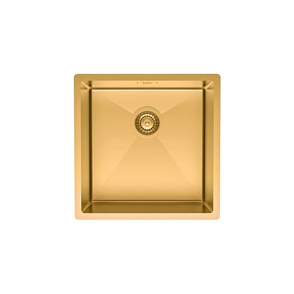 Кухонная мойка Iddis Edifice EDI44B0i77 44*44 нерж.сталь, универсального монтажа, матовое золото