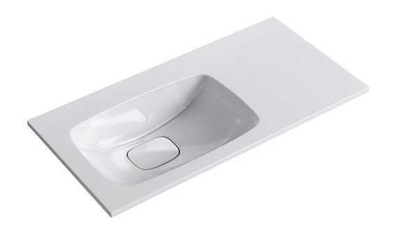 Мебельная раковина Aqwella Malaga 90 L без перелива (приобретается в комплекте с тумбой)