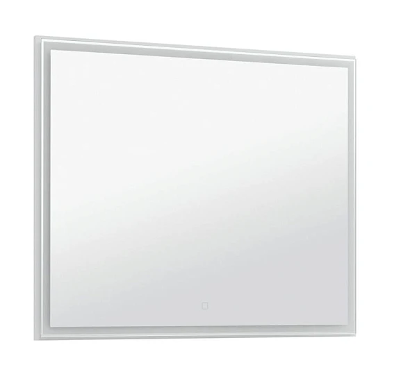 Зеркало Aquanet Nova Lite 100 белый глянец с Led подсветкой