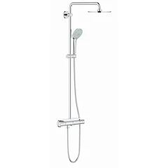 Душевая стойка Grohe Euphoria 210 26363000 с термостатом и полочкой хром