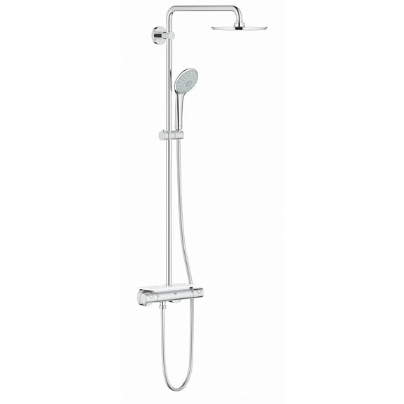 Душевая стойка Grohe Euphoria 210 26363000 с термостатом и полочкой хром