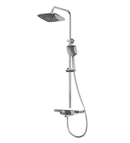 Душевая стойка Rush ST4235-50 с изливом хром/белый