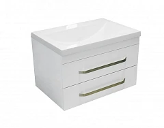Тумба с раковиной Эстет Monaсo 60 белая/на выбор подвесная