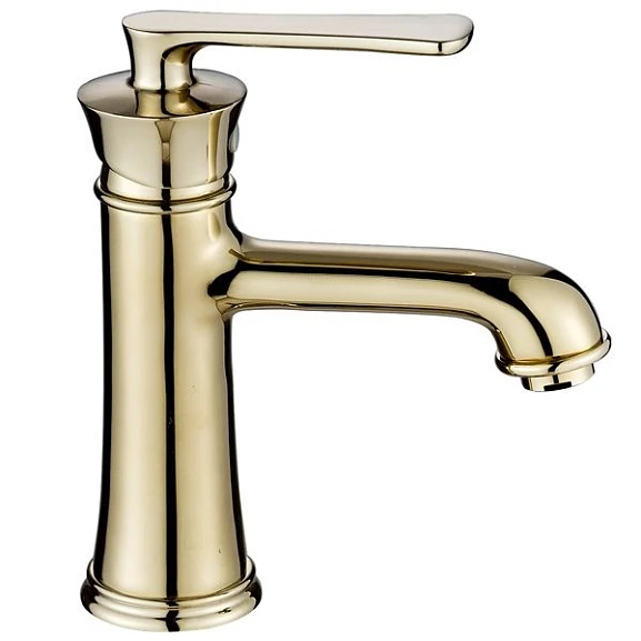 Смеситель Rush Flores FLB0835-1 для раковины глянцевое золото