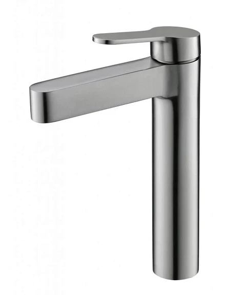 Смеситель BelBagno Delta DEL-LMC-IN для раковины, нержавеющая сталь, сатин
