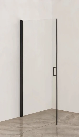 Душевая дверь в нишу Orange E05-100TB 100*190 профиль черный матовый