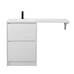 Тумба с раковиной BelBagno Kraft LVD 120 L под стиральную машину Bianco Opaco