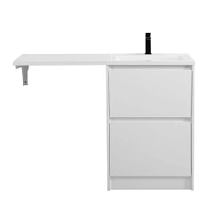 Тумба с раковиной BelBagno Kraft LVD 120 R под стиральную машину Bianco Opaco
