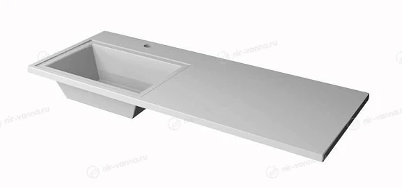 Мебельная раковина Stella Polar Мадлен 130 L (приобретается в комплекте с тумбой)