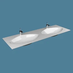 Встраиваемая раковина Esse D F 800/1 160*50 двойная