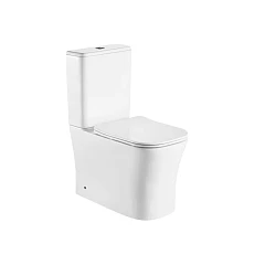 Унитаз-компакт Ceruttispa Marmolada 36,5*62 безободковый с крышкой-сиденьем микролифт Slim