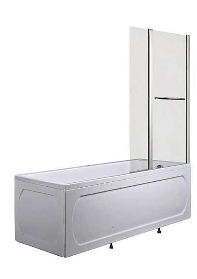 Шторка на ванну MarkaOne P-07 95*150 L/R прозрачное стекло