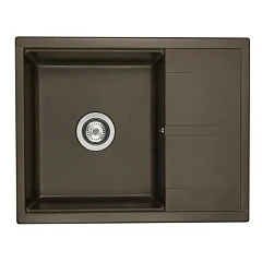 Кухонная мойка Aquaton Делия 65*51,6 гранитная крошка кофе с крылом