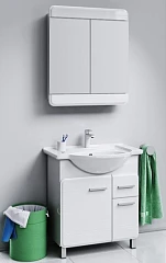 Комплект мебели Aqwella Корсика 75 белый глянец 