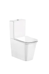 Унитаз-компакт Ceruttispa Arno 34,5*62 безободковый с крышкой-сиденьем микролифт Slim