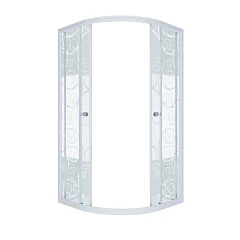 Душевая ширма Triton Стандарт (узоры) 100*100*187,5 без поддона