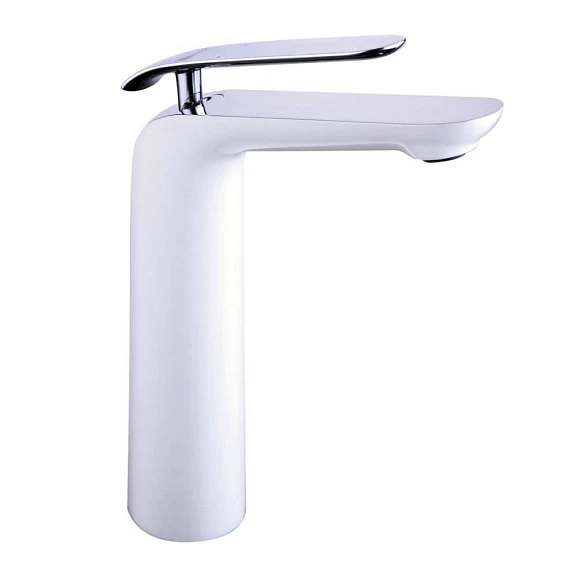 Смеситель Lemark Melange LM4909CW для раковины хром/белый